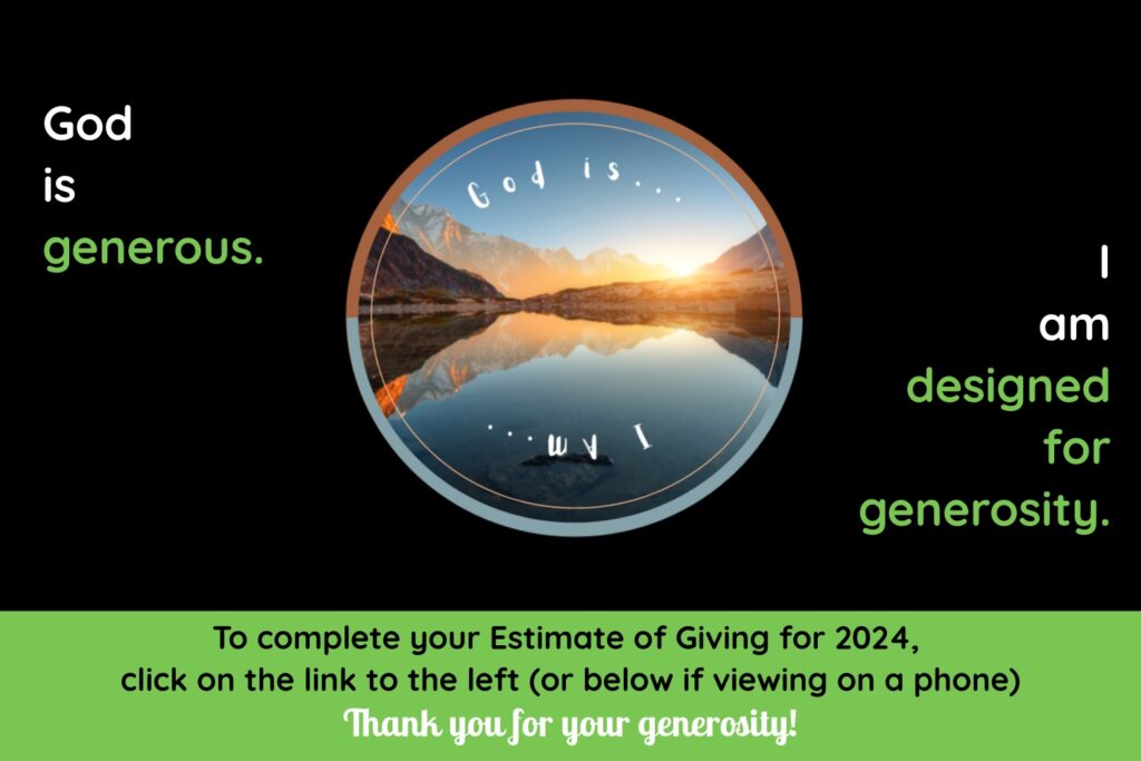 Generosity 2024 for front of web